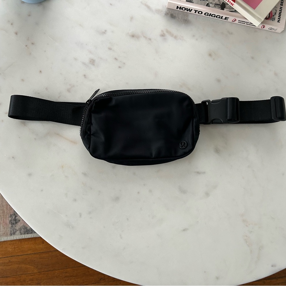 lululemon athletica Black Belt Bag Minimalist Design
